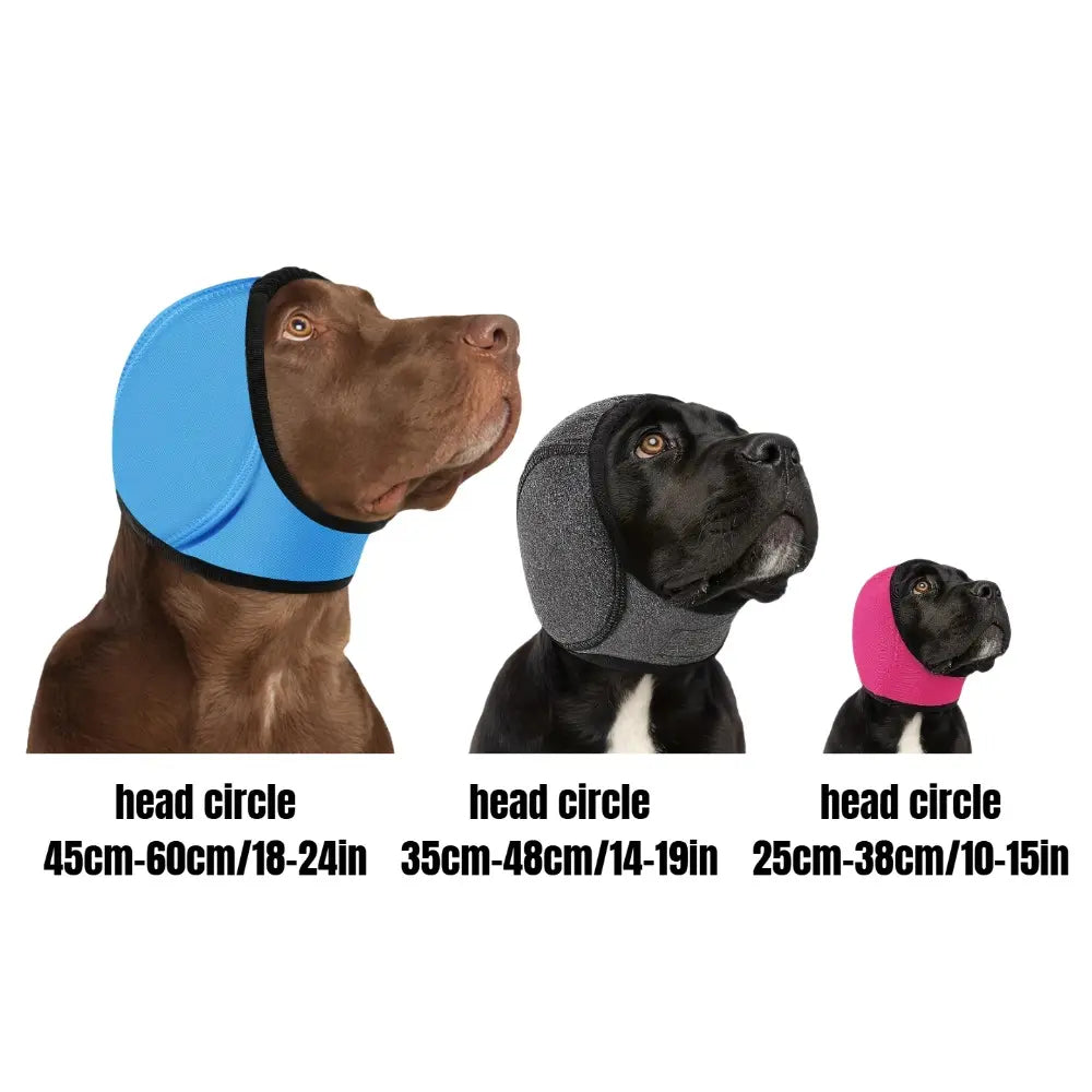 2Pcs / 1Pc Dog Ear Protector Earmuffs Bandana for Noise Reduction and Hearing Protection Adjustable Head Fixation Design Breathable Soft Material Suitable for Swimming Beach