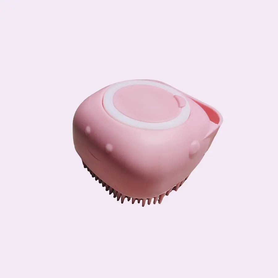 Spring 2 in 1 Silicone Pet Bath Brush, 1/2 Counts Multifunctional Pet Bath Soap Dispenser Massage Brush, Dog Cat Bath Shower Massaging Accessories for Holiday Gift