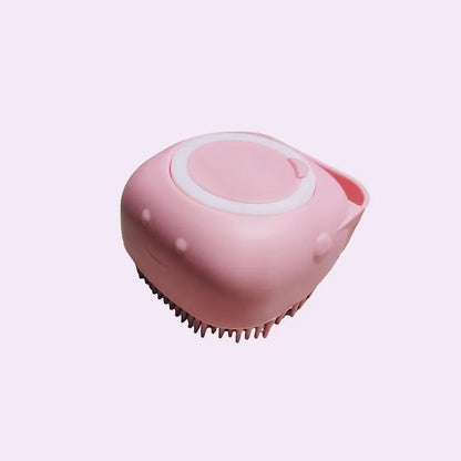 Spring 2 in 1 Silicone Pet Bath Brush, 1/2 Counts Multifunctional Pet Bath Soap Dispenser Massage Brush, Dog Cat Bath Shower Massaging Accessories for Holiday Gift